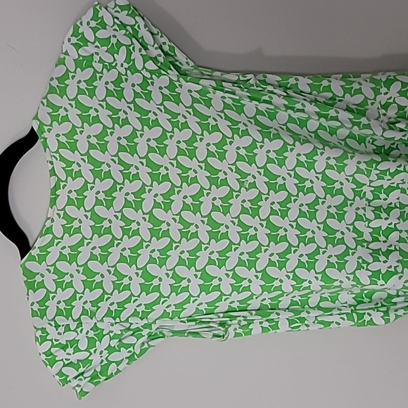 Lilly Pulitzer Adriel Buzzworthy Greeen Wrap Dress Sz XS Beachy Vacation Resort - Picture 7 of 11